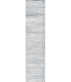 Jonathany Silk Orchid SOR200B Gray/Turquoise Area Rug 2 ft. X 10 ft. Runner