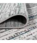 Loom Modern Strie' Gray/Turquoise 5 ft. x 8 ft. Area Rug