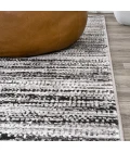 Loom Modern Strie' Black/Gray 3 ft. x 5 ft. Area Rug