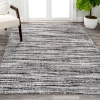 Jonathany Silk Orchid SOR200C Black/Gray Area Rug 7 ft. 9 in. X 10 ft. Rectangle