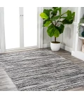 Loom Modern Strie' Black/Gray 3 ft. x 5 ft. Area Rug