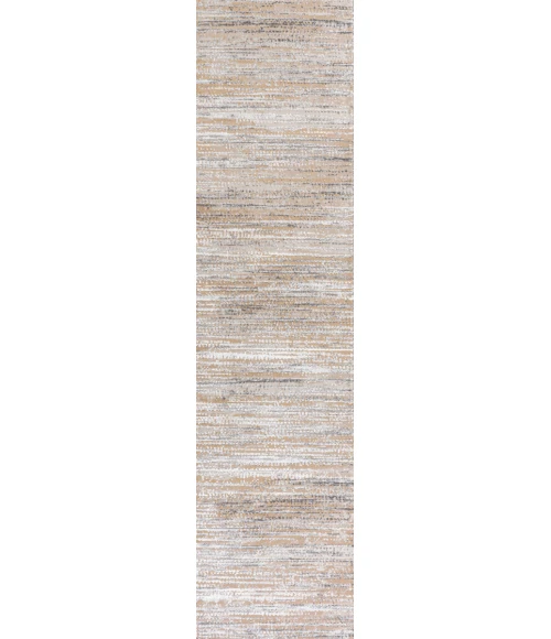 Loom Modern Strie' Beige/Gray 2 ft. x 8 ft. Runner Rug