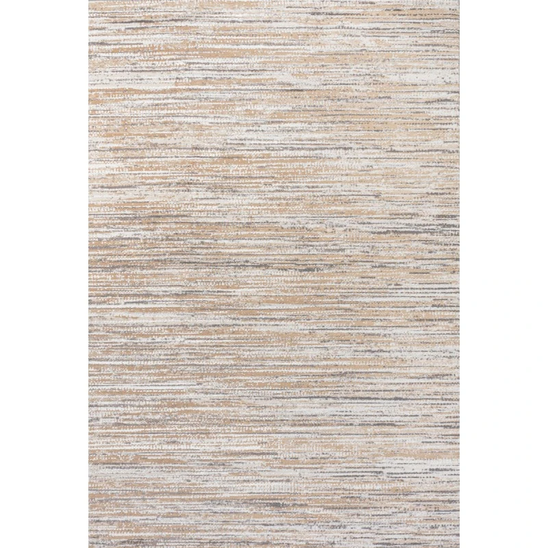 Loom Modern Strie' Beige/Gray 4 ft. x 6 ft. Area Rug