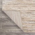 Loom Modern Strie' Beige/Gray 2 ft. x 8 ft. Runner Rug