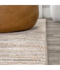 Loom Modern Strie' Beige/Gray 2 ft. x 8 ft. Runner Rug