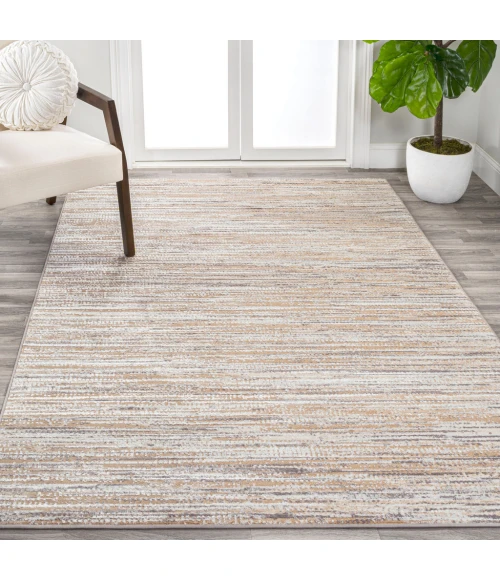 Loom Modern Strie' Beige/Gray 3 ft. x 5 ft. Area Rug