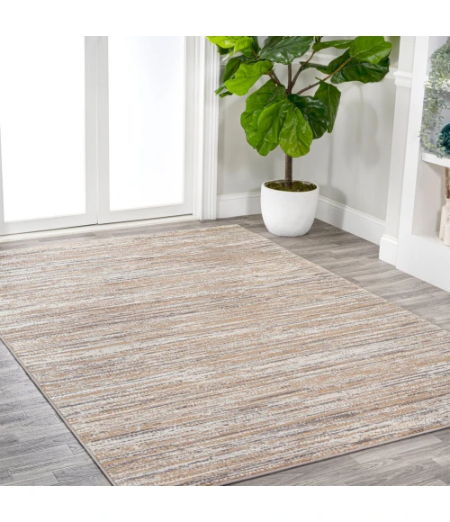 Loom Modern Strie' Beige/Gray 3 ft. x 5 ft. Area Rug