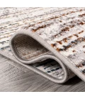 Loom Modern Strie' Gray/Blue/Orange 2 ft. x 8 ft. Runner Rug