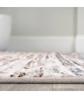 Loom Modern Strie' Gray/Blue/Orange 2 ft. x 8 ft. Runner Rug