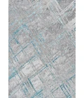 Slant Modern Abstract Gray/Turquoise 8 ft. x 10 ft. Area Rug