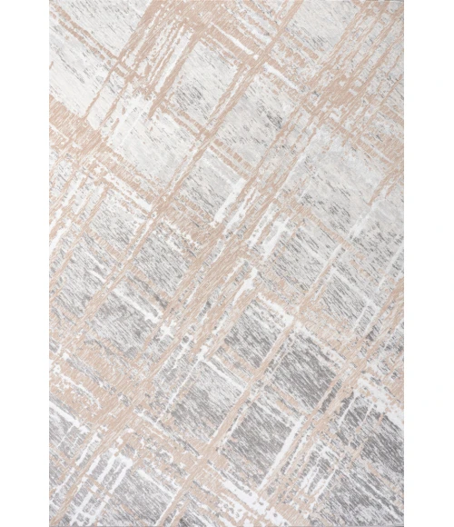 Slant Modern Abstract Beige/Gray 8 ft. x 10 ft. Area Rug