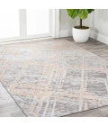 Slant Modern Abstract Beige/Gray 8 ft. x 10 ft. Area Rug