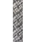 Slant Modern Abstract Black/Gray 2 ft. x 8 ft. Runner Rug