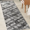 Jonathany Silk Orchid SOR201D Black/Gray Area Rug 2 ft. X 8 ft. Runner