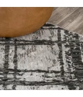 Slant Modern Abstract Black/Gray 5 ft. x 8 ft. Area Rug
