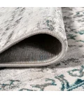 Tidal Modern Strie' Gray/Turquoise 2 ft. x 10 ft. Runner Rug