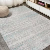 Jonathany Silk Orchid SOR202A Gray/Turquoise Area Rug 5 ft. X 8 ft. Rectangle