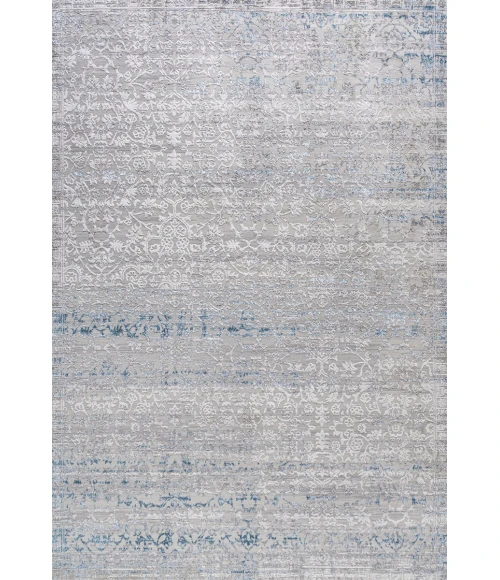Tidal Modern Strie' Gray/Blue 5 ft. x 8 ft. Area Rug