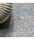 Tidal Modern Strie' Gray/Blue 5 ft. x 8 ft. Area Rug