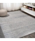 Tidal Modern Strie' Gray/Blue 5 ft. x 8 ft. Area Rug