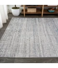 Tidal Modern Strie' Gray/Blue 5 ft. x 8 ft. Area Rug