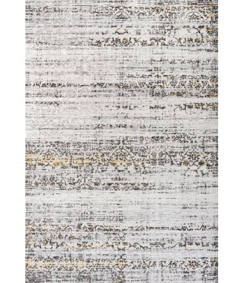 Tidal Modern Strie' Ivory/Black 8 ft. x 10 ft. Area Rug