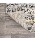 Tidal Modern Strie' Ivory/Black 8 ft. x 10 ft. Area Rug