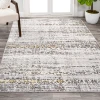 Jonathany Silk Orchid SOR202C Ivory/Black Area Rug 7 ft. 9 in. X 10 ft. Rectangle