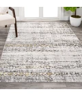 Tidal Modern Strie' Ivory/Black 8 ft. x 10 ft. Area Rug