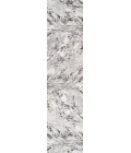 Swirl Marbled Abstract Gray/Black 2 ft. x 10 ft. Runner Rug