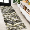 Jonathany Silk Orchid SOR203D Black/Yellow Area Rug 2 ft. X 8 ft. Runner