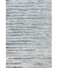 Batten Modern Stripe Gray/Turquoise 3 ft. x 5 ft. Area Rug