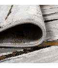 Batten Modern Stripe Gray/Black 2 ft. x 10 ft. Runner Rug
