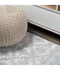 Ancient Faded Trellis Gray/Turquoise 2 ft. x 10 ft. Runner Rug