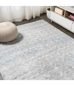 Jonathany Silk Orchid SOR206A Gray/Turquoise Area Rug 2 ft. 9 in. X 5 ft. Rectangle