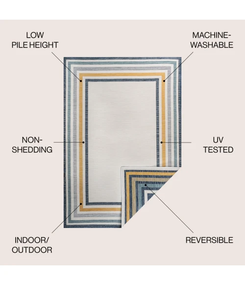 Jonathan Y SAVANNAH Blue SVH108A 7ft.-9in. X 10ft. Rect. Rug