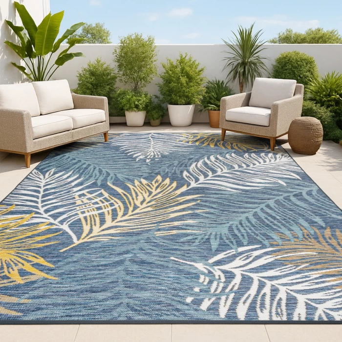 Jonathan Y SAVANNAH Blue SVH108A 3ft.-3in. X 5ft. Rect. Rug