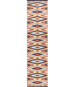 Jonathany South Western SWC101A Yellow/Red/Blue Area Rug 2 ft. X 8 ft. Runner