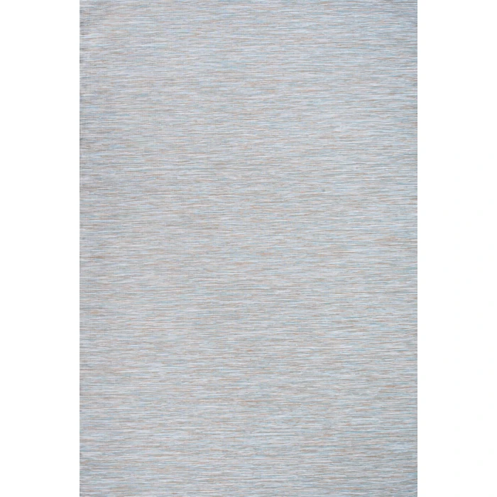 Ethan Modern Flatweave Solid Gray 8 ft. x 10 ft. Indoor/Outdoor Area Rug