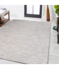 Ethan Modern Flatweave Solid Gray 3 ft. x 5 ft. Indoor/Outdoor Area Rug