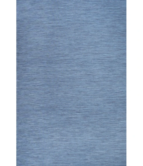 Ethan Modern Flatweave Solid Blue 4 ft. x 6 ft. Indoor/Outdoor Area Rug