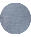 Ethan Modern Flatweave Solid Blue 6' Round Indoor/Outdoor Area Rug