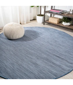 Jonathany Tuscan Sun Collection TSN100B Blue Area Rug 6 ft. 7 in. X 6 ft. 7 in. Round
