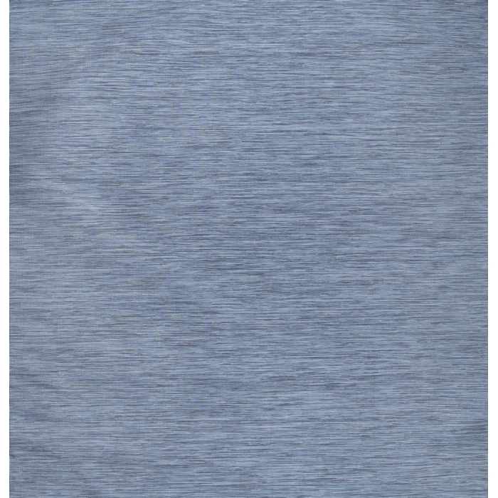 Ethan Modern Flatweave Solid Blue 6' Square Indoor/Outdoor Area Rug