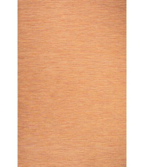 Ethan Modern Flatweave Solid Orange 8 ft. x 10 ft. Indoor/Outdoor Area Rug