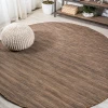 Jonathany Tuscan Sun Collection TSN100D Brown Area Rug 6 ft. 7 in. X 6 ft. 7 in. Round