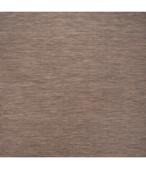 Ethan Modern Flatweave Solid Brown 6' Square Indoor/Outdoor Area Rug