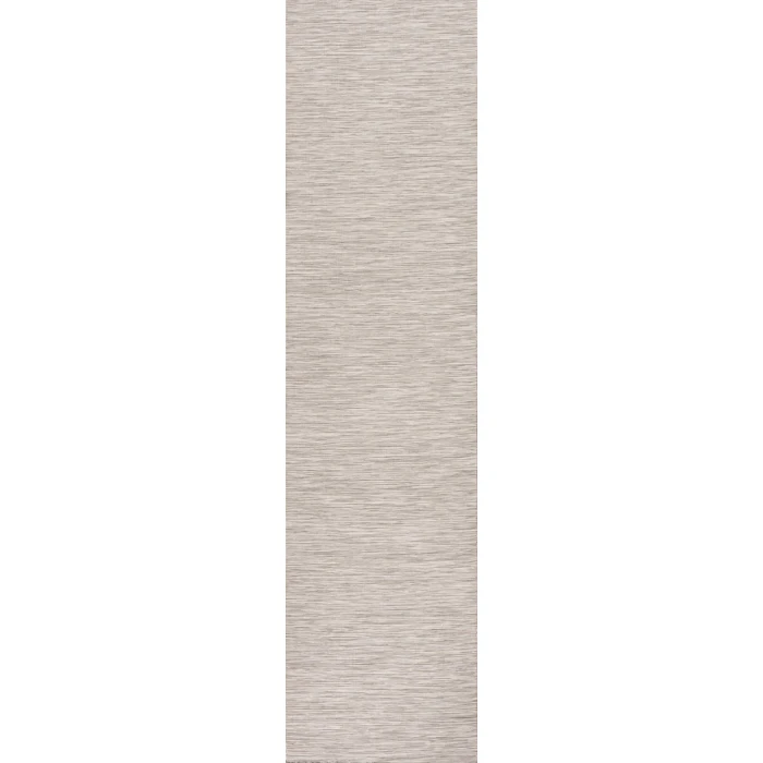 Ethan Modern Flatweave Solid Light Gray 2 ft. x 8 ft. Indoor/Outdoor Runner Rug