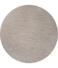 Ethan Modern Flatweave Solid Light Gray 6' Round Indoor/Outdoor Area Rug
