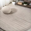 Jonathany Tuscan Sun Collection TSN100E Light Gray Area Rug 6 ft. 7 in. X 6 ft. 7 in. Round